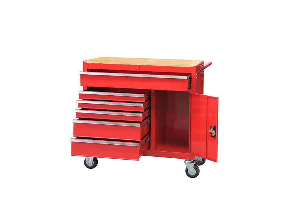 Cheap red metal tool cabinet in china2