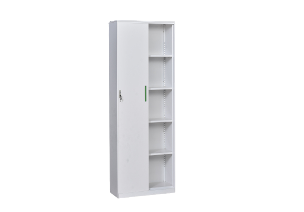 new design steel white 2 door wardrobe supplier2