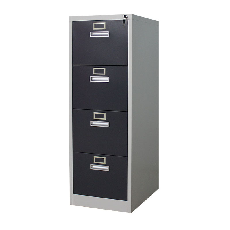 black lockable metal 4 drawers filing cabinet supplier