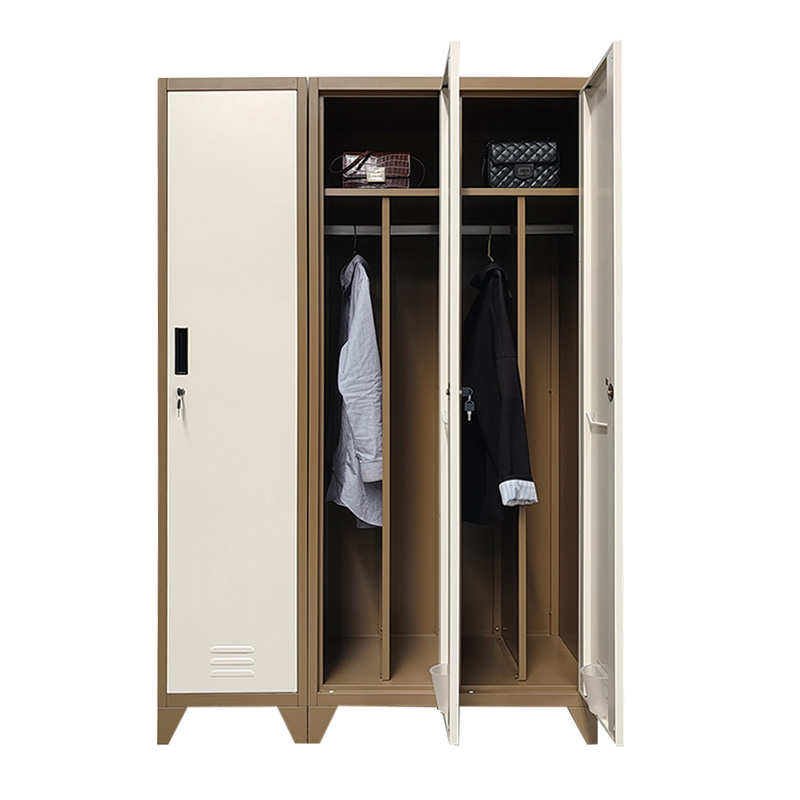 steel 3 door locker with foot for sale