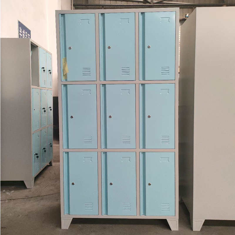 steel 9 door locker with foot supplier