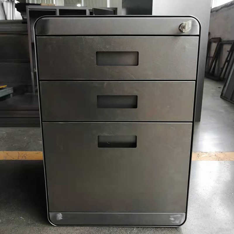 big storage 3d black mobile pedestal supplier