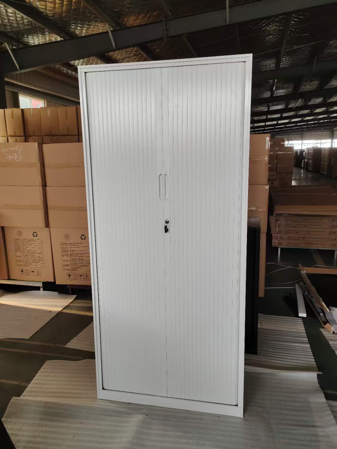 high quality steel 2 door white cupboard for sale