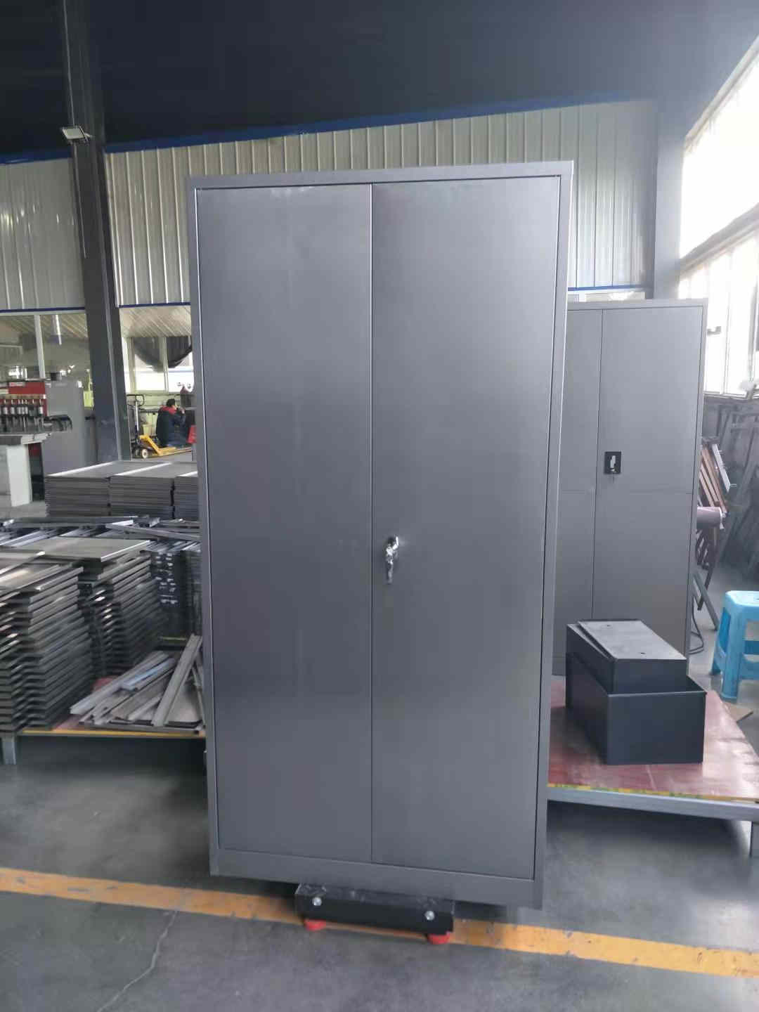 steel grey 2 door cupboard for wholesaler
