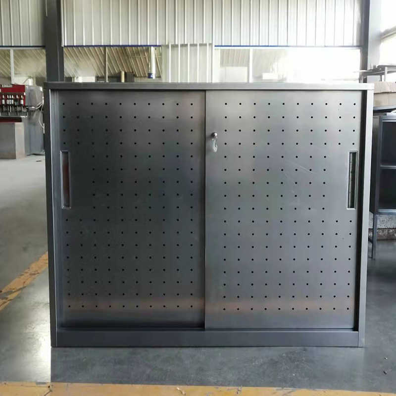 wholesale price grey tambour door cabinet 2021