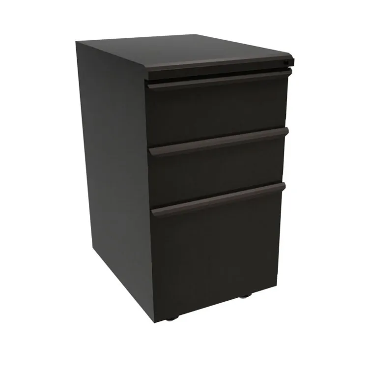 high quality 3-Drawer Black Literal Filing Cabinet
