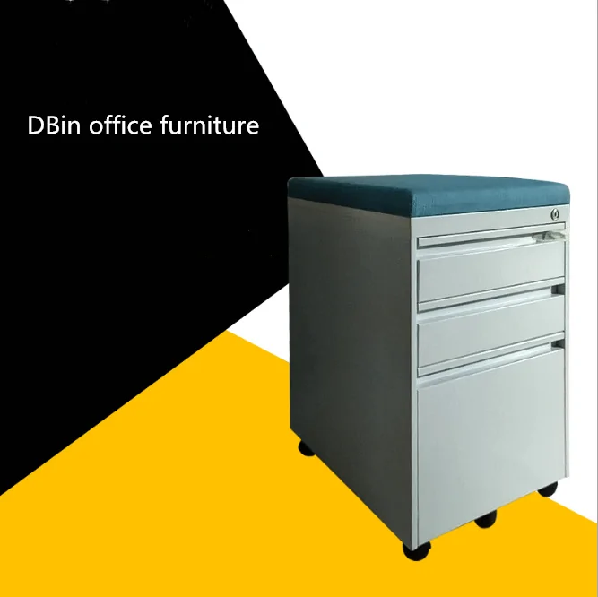 original custom 3 drawer office metal mobile pedestal