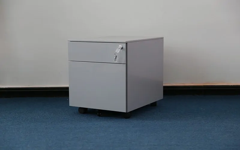 white 2 drawer mobile pedestal factory