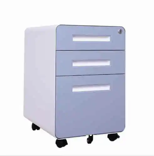 New design metal mobile pedestal 2d1f drawer