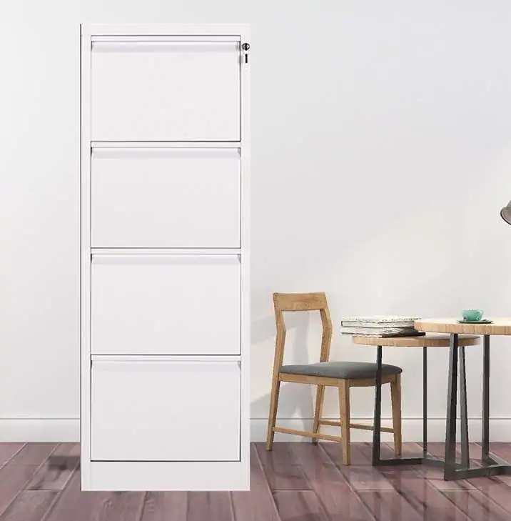 white 4 drawer fireproof legal file cabinet