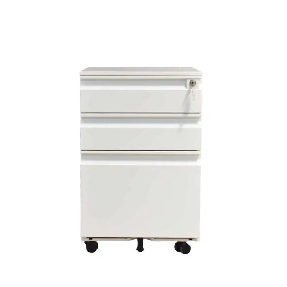 china steel 3 drawer mobile pedestal for storage