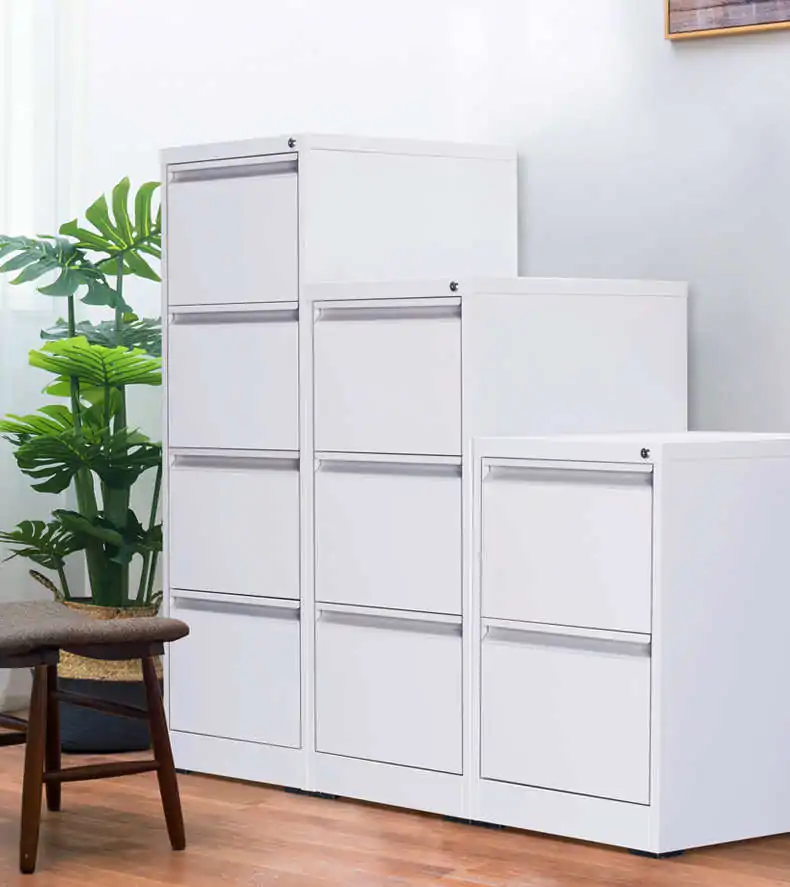 modern steel vertical filing cabinet for office