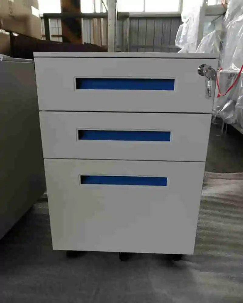 office furniture steel white 3d mobile pedestal supplier