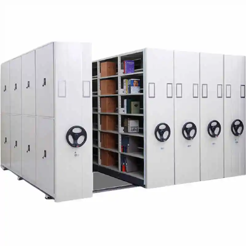 hand crank mobile shelving for storage supplier